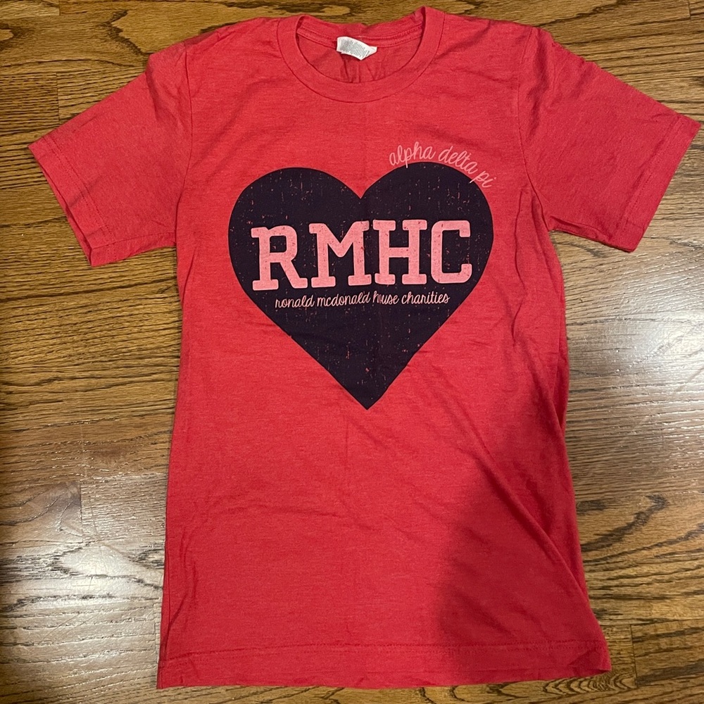 Red Alpha Delta Pi Ronald McDonald House Charities T-Shirt